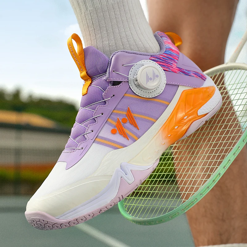 2025 2025  New Badminton Shoes Professional Knob Telescopic Shoelaces Rubber Non-Slip Table Tennis Sneakers for Men and Women