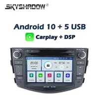 Carplay DSP Car DVD Player PX6 IPS Android 10.0 4GB +64GB GPS Map WIFI Bluetooth 5.0 RDS Radio For Toyota RAV4 RAV 4 2006 - 2012