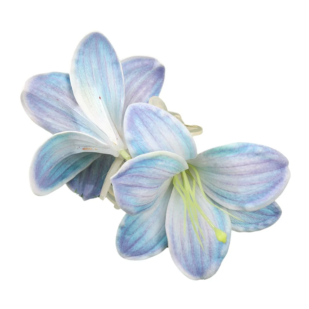 

Bohemia Lilium Flower Hair Claw Large Shark Clip Ponytail Clip Calla Hair Clip Grab Clip Headdress Big Hair Claw Female