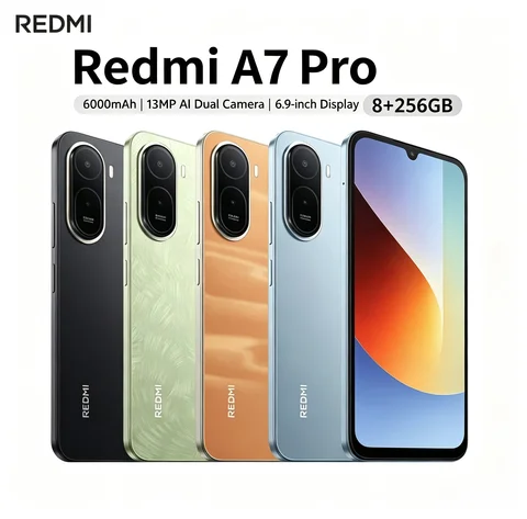 2026 New Official Authentic Product Redmi A7Pro 8 GB RAM 256 GB ROM 6.9' FHD+ Helio G85 Gaming Smartphone Dual 5G VoLTE 5000mAh