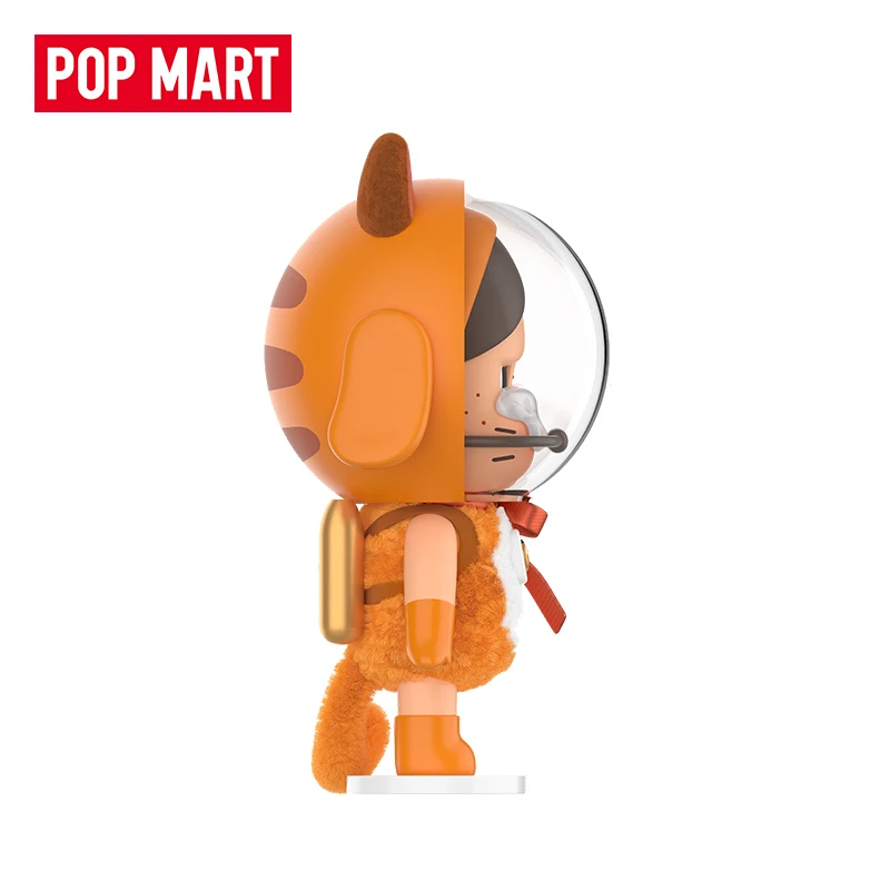 Tcv Popmart Crybaby Space Cat Handmade Orange Doll Ornament Handmade Blind Box Figures Mystery Box Christmas New Year'S Eve Gift