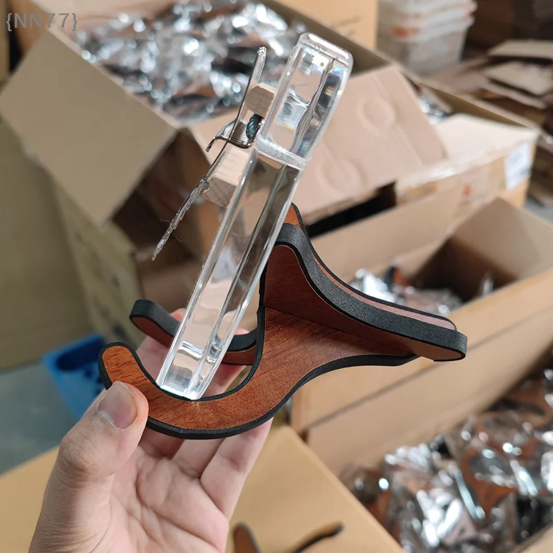 【NN77-M3】 Zusammenklappbarer tragbarer Ukulele-Halter aus Holz – Vertikaler Gitarren- und Violinenständer, Zubehör für Qin Thumb Qin