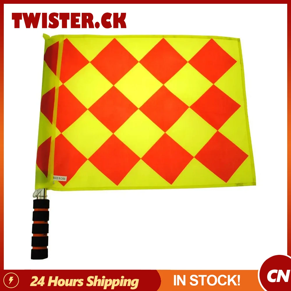 

2pcs Referee Flags Sports Game Linesman Flag With Storage Bag For Soccer Football Hockey Training Match Drop Shipping