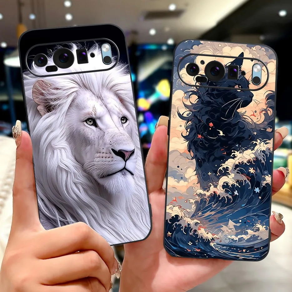 For Google Pixel 9 Pro Case Pixel9A Colorful Flowers Painted Cover Soft Silicone Phone Case For Google Pixel 9A Pixel9 Pro Shell