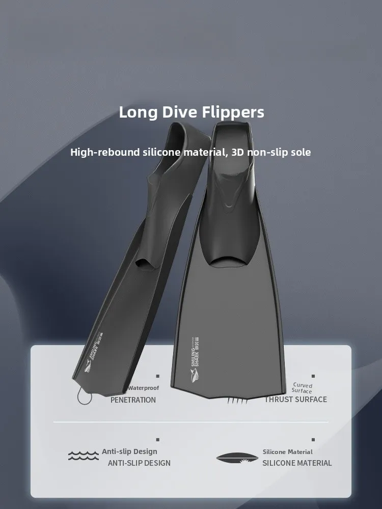 chaussures-aquatiques-en-silicone-pour-adultes-et-enfants-equipement-professionnel-d'entrainement-de-natation-palmes-de-plongee-pour-hommes-femmes-et-enfants
