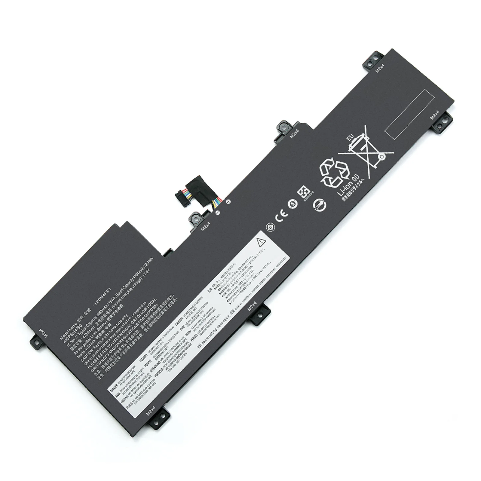 Batería de ordenador portátil L20M4PE1 75WH para Lenovo IdeaPad 5 Pro-16ACH6 Pro-16IHU6 IdeaPad Creator 5-16ACH6 Series L20C4PE1 L20L4PE1 7