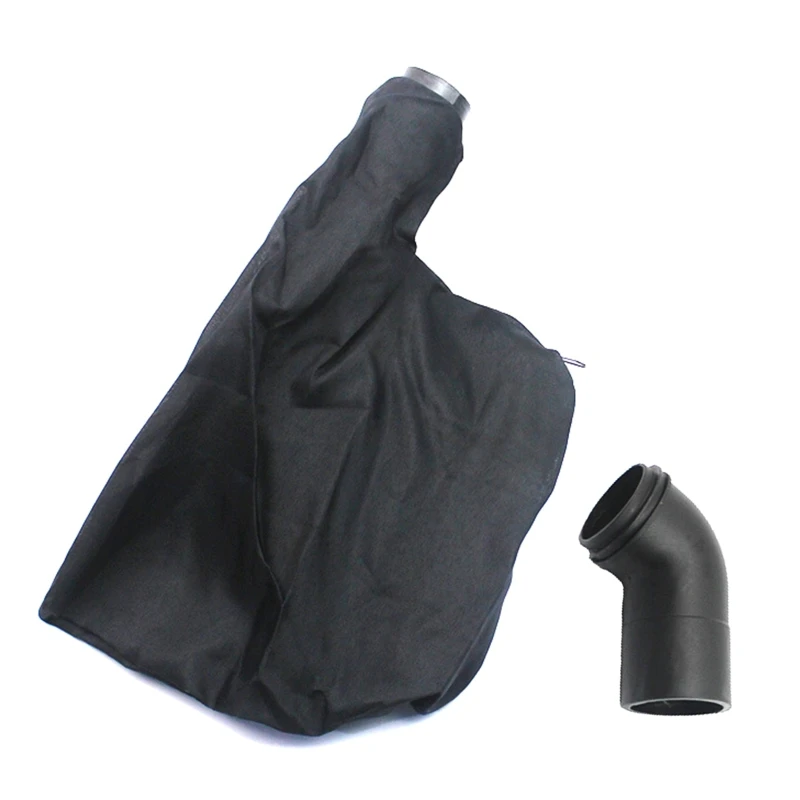 Bolsa de polvo reutilizable N58C con conector de manguera de polvo de codo, fácil de mantener el polvo lejos, bolsa de recolección de polvo para lijadora de correa eléctrica