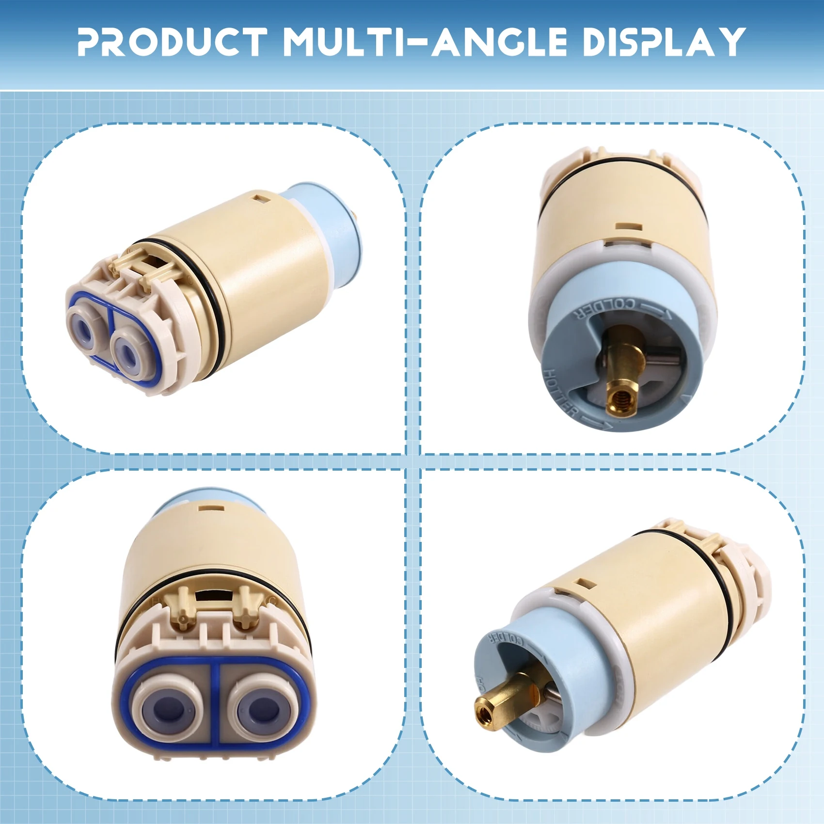 DT81 Single Function Pressure Balance Cartridge Replacement for RP70538/RP73625, Shower Cartridge for Peerless/Delta