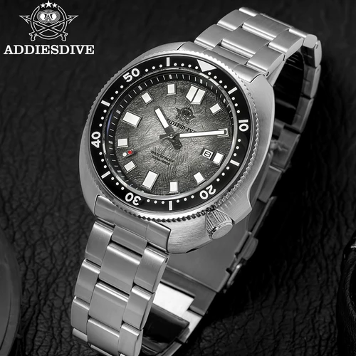 Imagen 2 del producto Reloj ADDIESDIVE para Hombre, relojes de cuarzo recubiertos AR con cristal de zafiro, luminoso, resistente al agua hasta 200m, Reloj de buceo con tortuga, Reloj para Hombre AD2511
