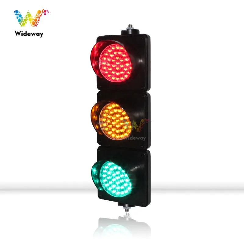 Full Color LED Lamp Red Yellow Green for school teaching 100mm Traffic Lights with controller