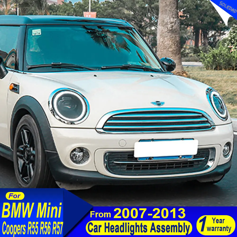 Car Full LED Mini Headlights For BMW Mini Cooper R56 R57 R58 R59 2007-2013 Front DRL LED Headlights Car Accesorries
