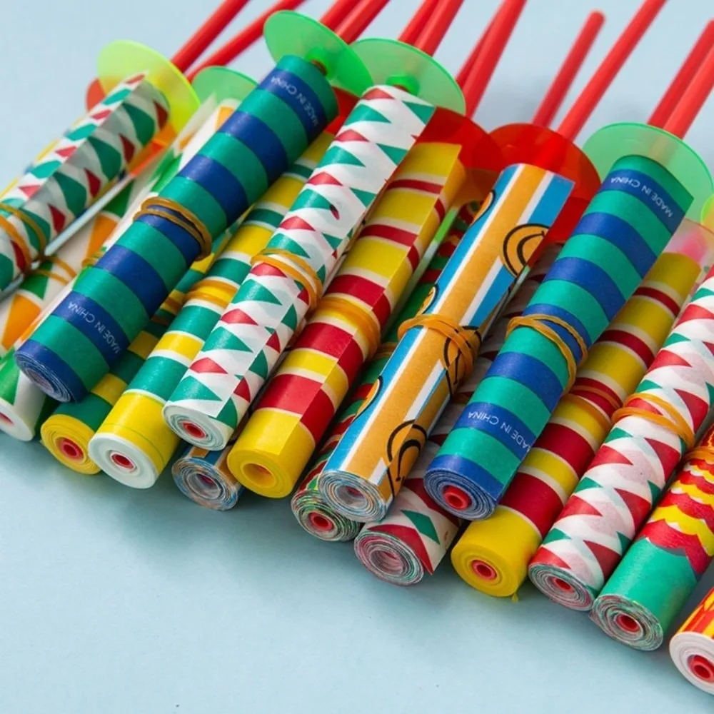 

10pcs Funny 2M Retractable Rolling Paper Stick Retractable Decompression Magic Stick Telescopic Stick Entertainment