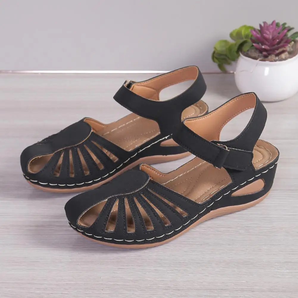 

Shock Absorption Sandals Stylish Women's Closed Toe Sandals Ankle Strap Fisherman Sandals for Parties Beach Travel for Women