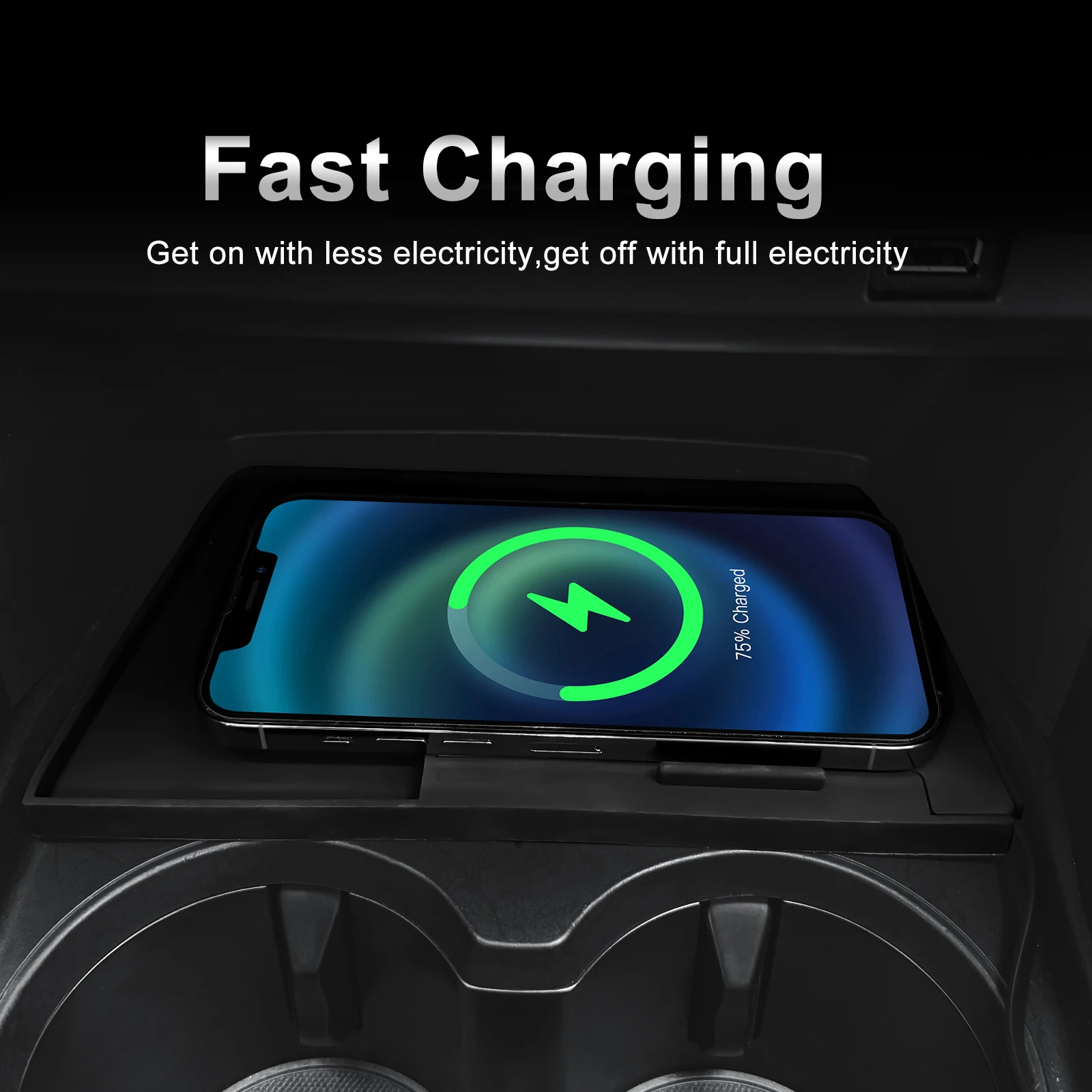 For Mazda 3 Axela 2019-2025 Car Wireless Charger Pad Fast Charging Center Console Organizer Interior Modification Accessories - view 6