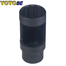Diesel Injector Socket 27mm 1/2-Inch Drive Injector Socket 12 Point Chrome Vanadium Steel Universal Durable Removal Fitting Tool