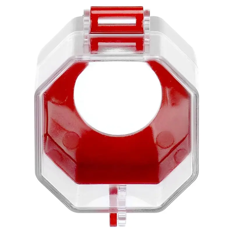 B50C Emergency Stop Button Cover, 24 Pack Plastic Switch Cover Protector, Toggle Switch Push Button Switch Lockout Cover