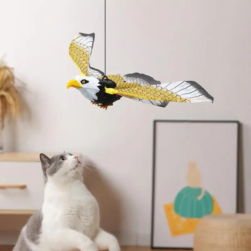 Flying Eagle/Parrot Shape Toys for Indoor Cats Kittens Interactive Kitten Toys for Cats to Play Alone and Exercise