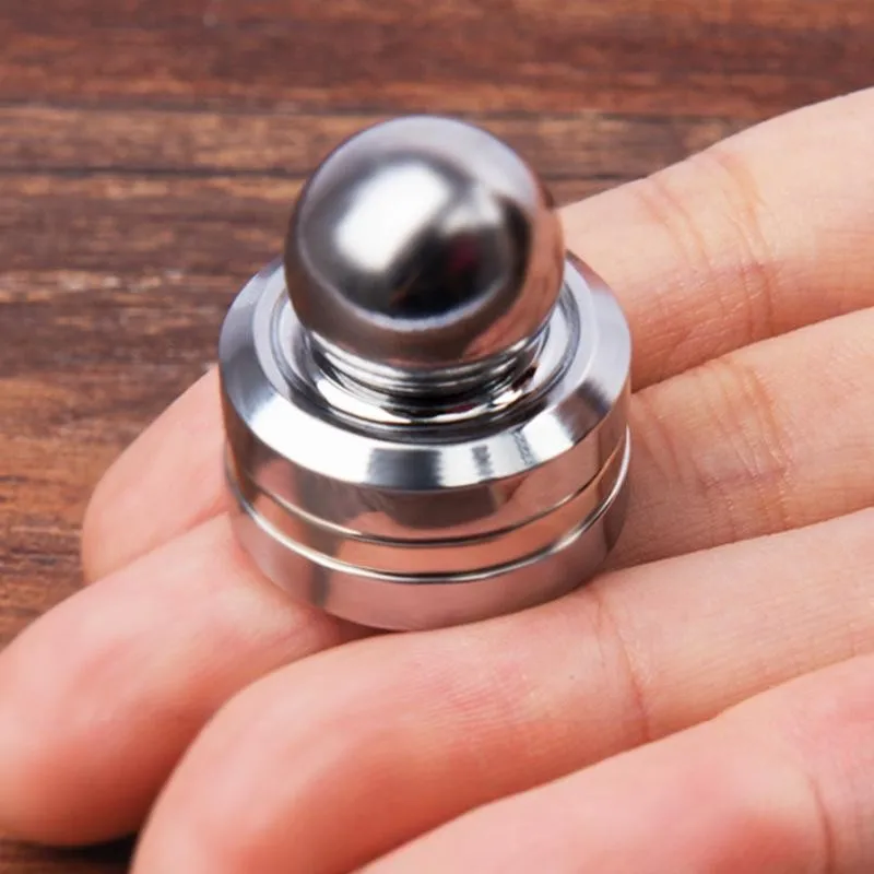 لعبة تململ معدنية لتخفيف التوتر على سطح المكتب للبالغين - تخفيف الضغط التنويم المغناطيسي الدوران الدوار بأطراف الأصابع الحركية الدائرية هدية للأطفال #2