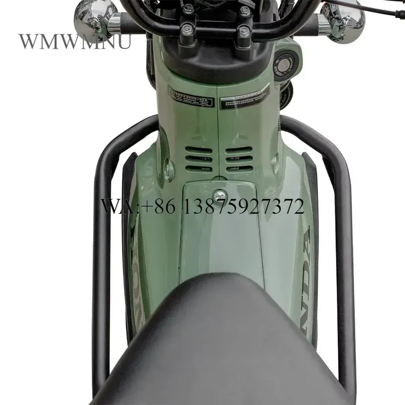 Wmwmnu for Black High Carbon Steel 3D Fitment Motorcycle Protection Bar Cross CUB 110 Bumper Guard for Trail Riding