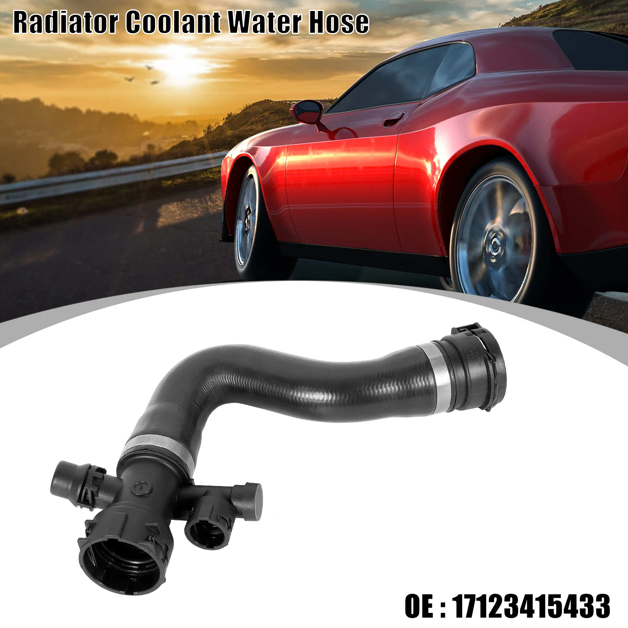 

UXCELL Radiator Coolant Water Hose from Expansion Tank 17123415433 for BMW X3 2006-2010