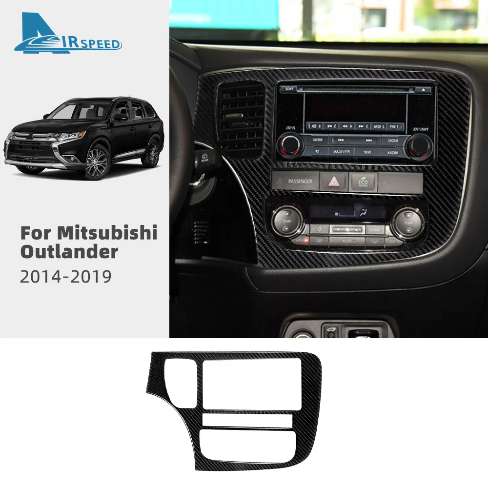 

Real Soft Carbon Fiber For Mitsubishi Outlander 2014 2015 2016 2017 2018 2019 2020 LHD RHD Car Center Console Frame Sticker