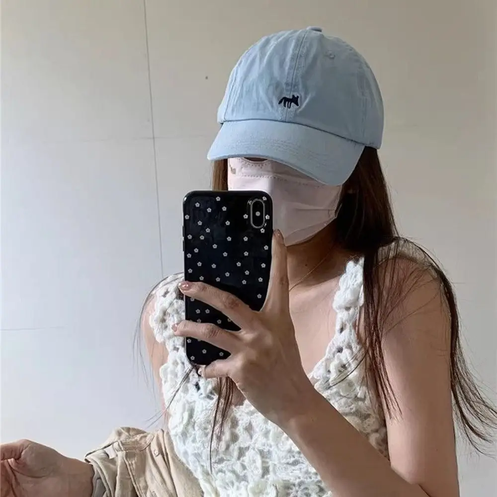 

Casual Embroidered Embroidery Baseball Cap Animals Peaked Cap Canvas Baseball Hat Baseball Hat Sunscreen Hat Sun Hat Sports
