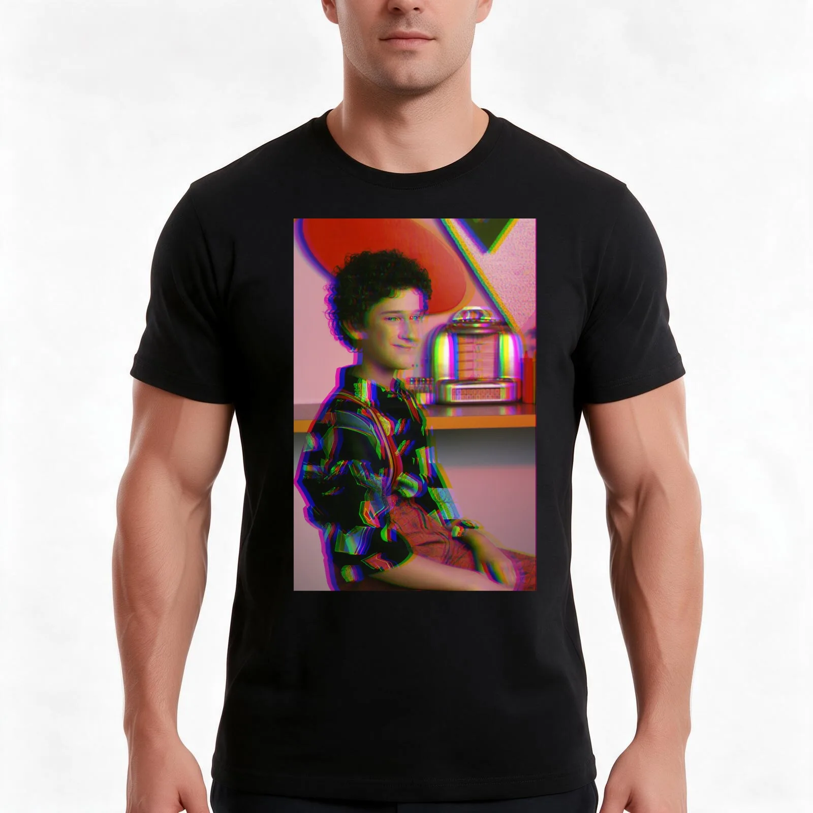 Retro Screech T-Shirt, Summer Casual Cotton Tee, Oversized Streetwear Tops, Vintage Graphic Print, Loose Fit Short Sleeve