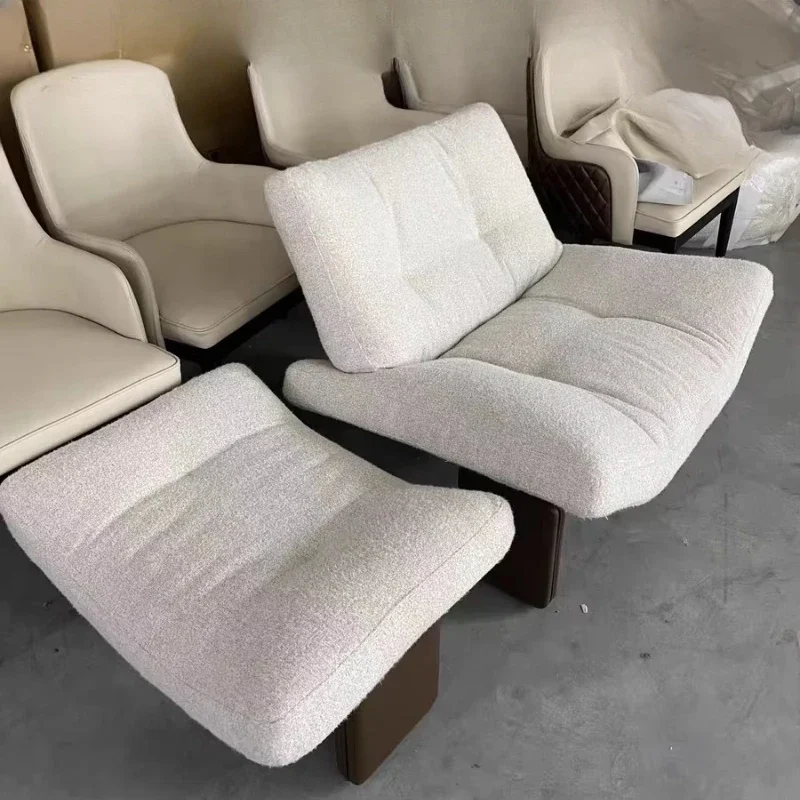 

Single solid wood plush eco-friendly and durable sofa chair living room lounge chair hotel apartment