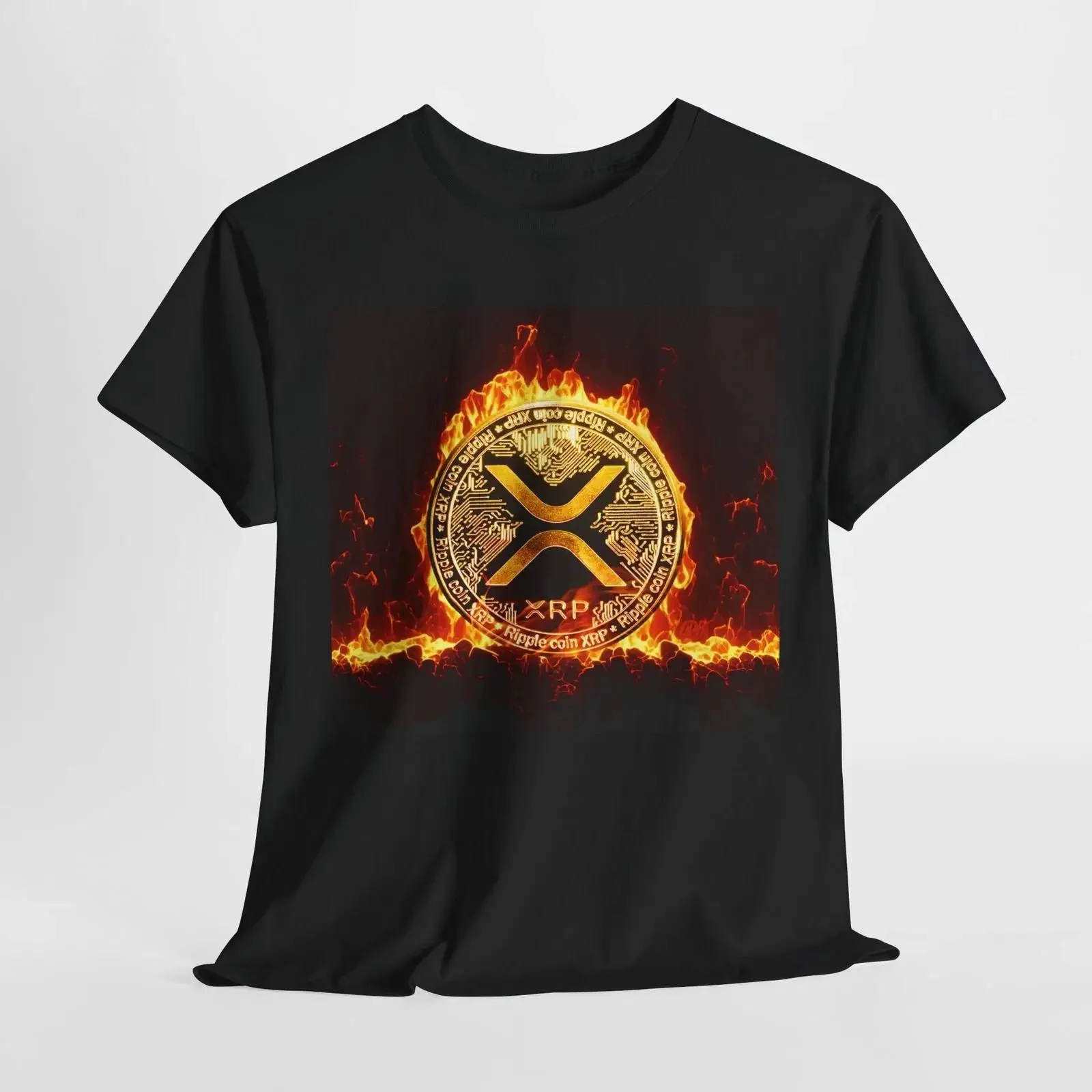 T-shirt XRP Ripple Crypto Cryptocurrency Bitcoin Ethereum Shiba Inu Doge vintage, légèrement délavé, vêtements de créateur confortables