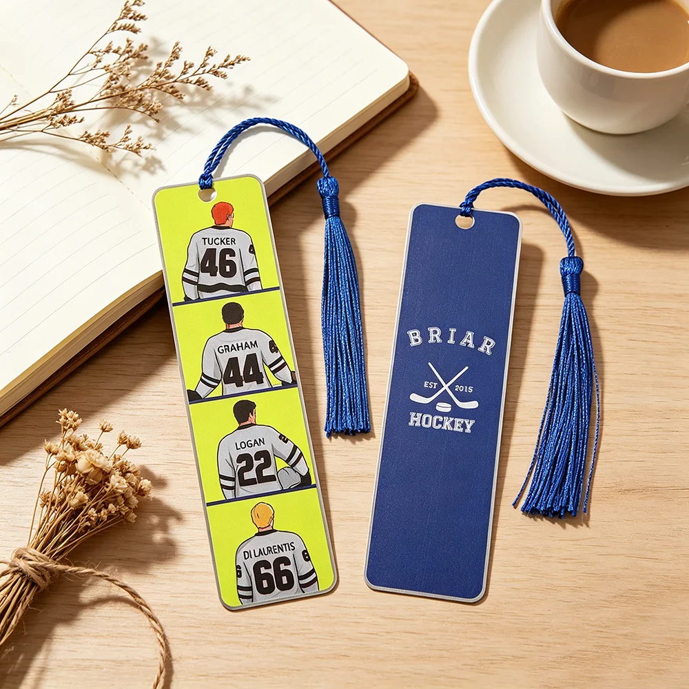 Off-Campus-Serie Merchandise: Doppelseitiges inspiriertes Lesezeichen für Briar U University Garrett Graham Trikot-Fanartikel