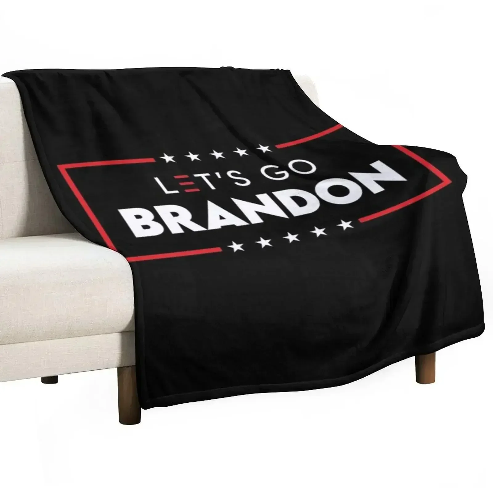 

Let's Go Brandon Funny Meme Premium Throw Blanket Cozy Throw Blanket for Bed Sofa Chair