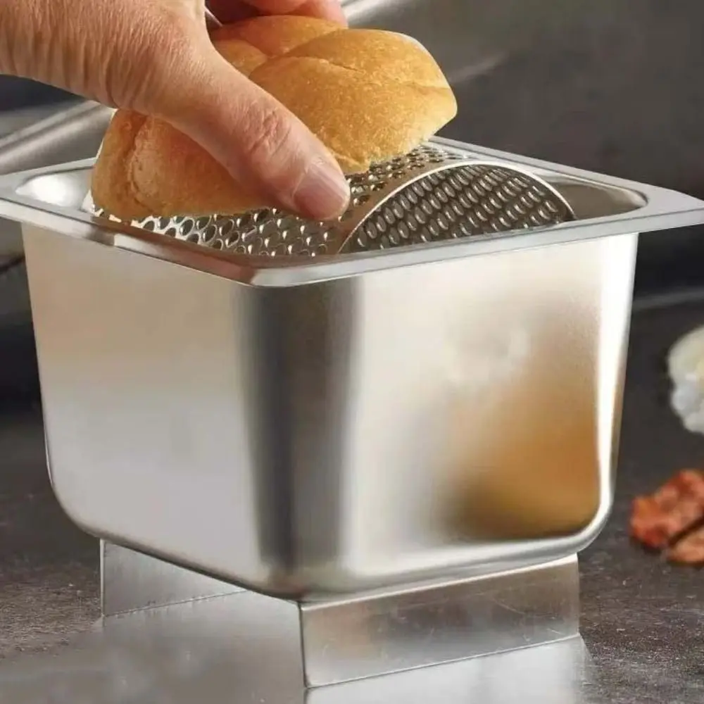 Stainless Steel Butter Roller with Base Removable Butter Applicator Efficient Labor-saving Butter Spreader Wheel Snack