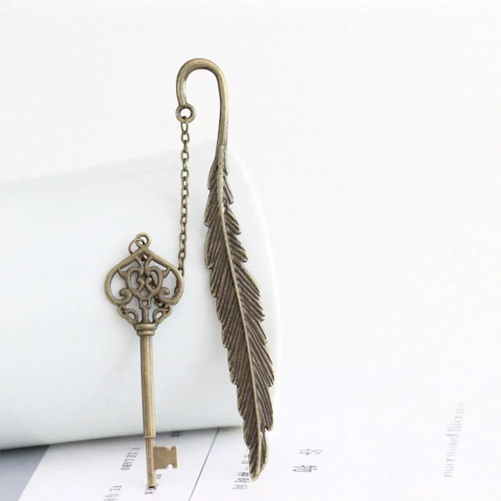 

Book Holder Vintage Style Metal Feather Bookmarks with Textured Tassel Teacher Appreciation Gifts Christmas for Women for Book