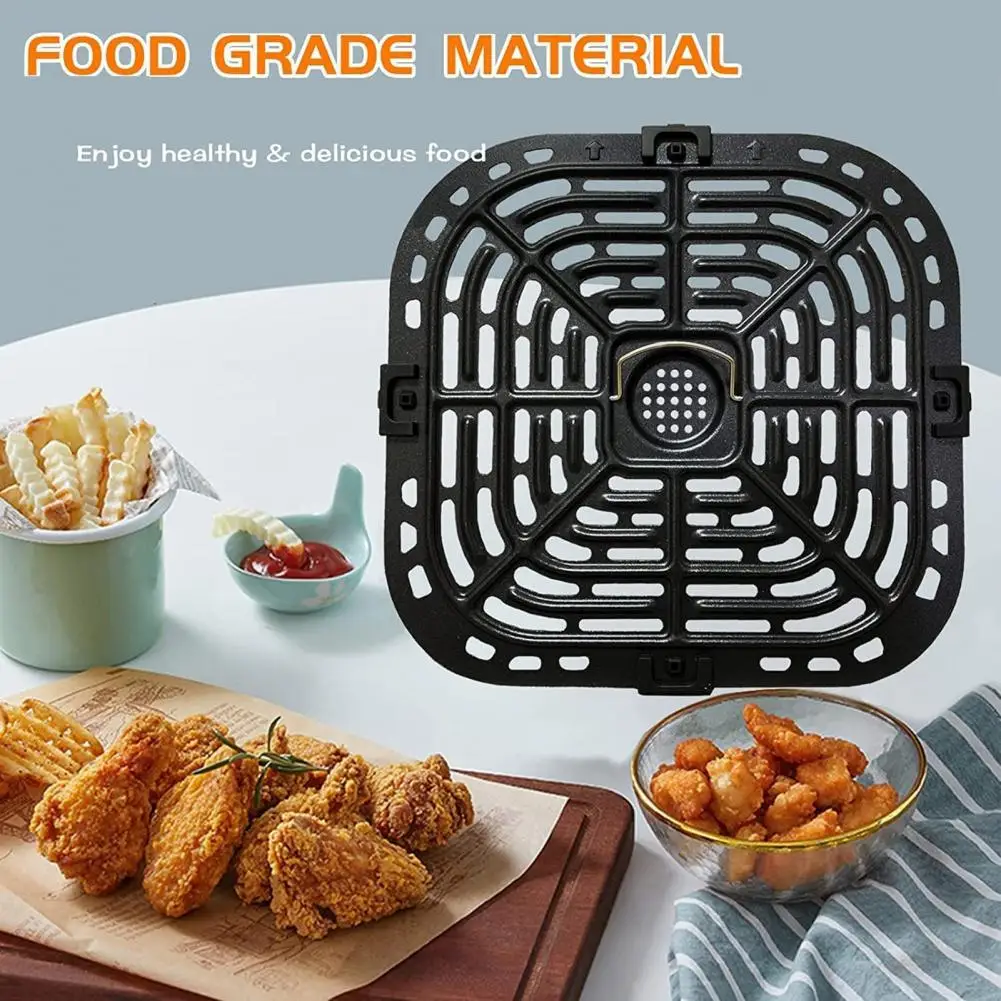 1 Set 23*24cm Grill Plate Air Fryer Replacement Parts Non-stick Fryer Grill Pan Removable For Instant Vortex 4qt Kitchen Supply