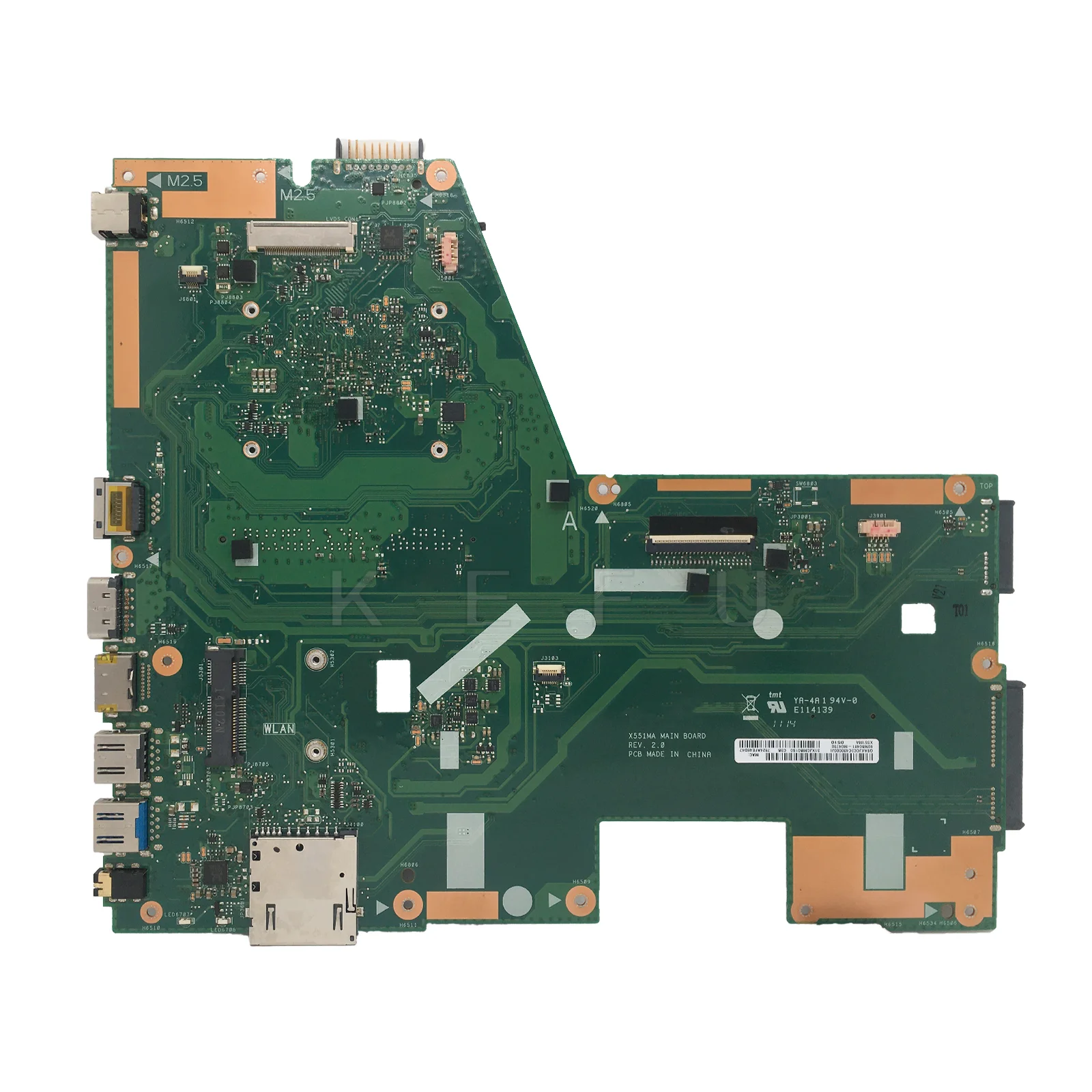 Imagem -02 - Kefu-placa-mãe do Portátil para Asus Mainboard para X551ma F551ma D550m N2815 N2830 N2930 N2940 N3540 Placa Principal Teste de 100