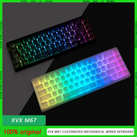 XVX M67 Customized mechanical wired Keyboard myth of light gaming Office Contour 2.0 68layout IMD keycaps Gasket laptop PC Gift