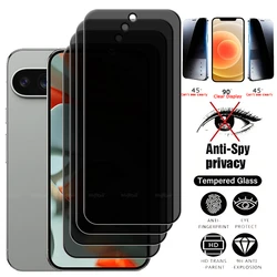 4Pcs For Google Pixel 9 Pro XL Glass Pixel9 Pixel 9 Pro XL Tempered Glass Privacy Anti-Spy Glue Screen Protector Google Pixel 9