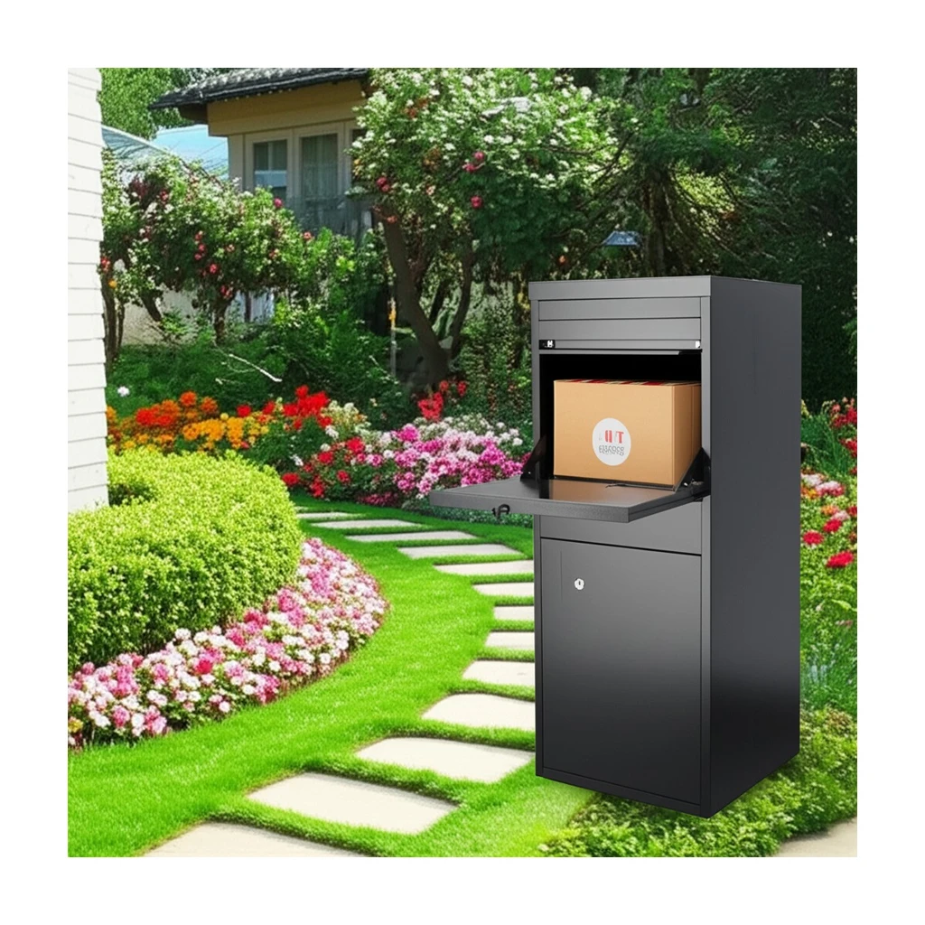 High Quality Outdoor Mailbox Letter Box Popular Outdoor Metal Parcel Box For Parcels Home Use Weatherproof Anti-Theft Secure Loc