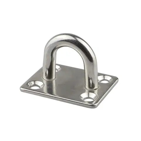 5 पीस स्टेनलेस स्टील स्क्वायर पैड आई प्लेट हुक 5 मिमी/6 मिमी/8 मिमी हैंगर हेवी ड्यूटी सीलिंग वॉल बोटिंग यॉट शेड सेलिंग मरीन 10 best sales गटर हुक - №10