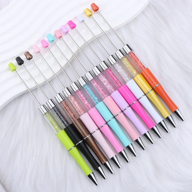 50pcs Mixed Beaded Ballpoint Pen Creative Beadable Pen Wedding Party Guest Gift Guest Christmas Decor for Home Office