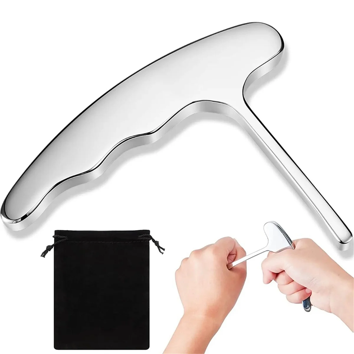 أداة تدليك الزناد من الفولاذ المقاوم للصدأ - تدليك الأنسجة العميقة - أداة الضغط الإبري لتخفيف آلام الليفي العضلي