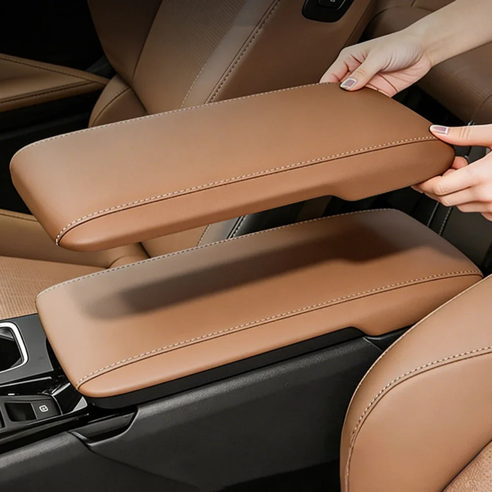 For Toyota CAMRY Saloon 9th Generation 2024 2025 2026 Model Car Interior Color Leather ABS Armrest Box Panel Lid Cover Pad