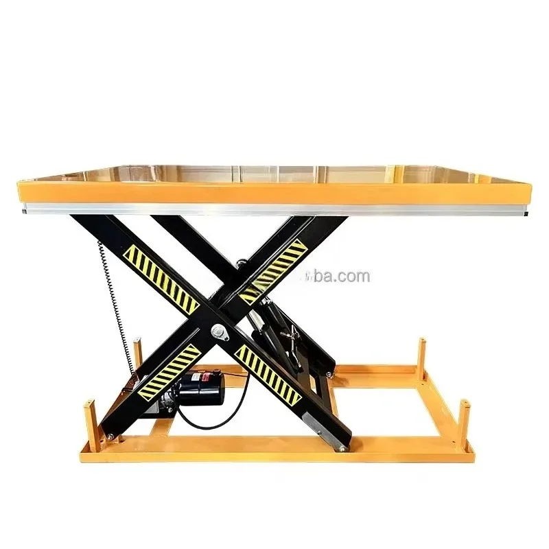 China factory electric fixed lift table 1T 2T 3T 4t custom-made heavy-duty fixed lift platform with organ dust cover