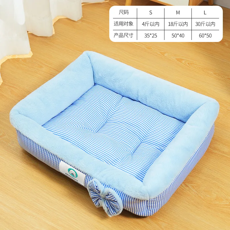 Warm Winter Cat Dog Bed Mat Deep Sleep Tent Cozy Cat House Nest Thickened PP Cotton Filling Bite-resistant Pets Mat