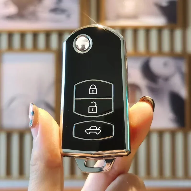 TPU Car Key Case Cover Keyless Fob Shell Holder Keychain Protector For Mazda Demio 2 3 5 6 M2 M3 M5 M6 CX7 CX9 RX8 MX5 MPV