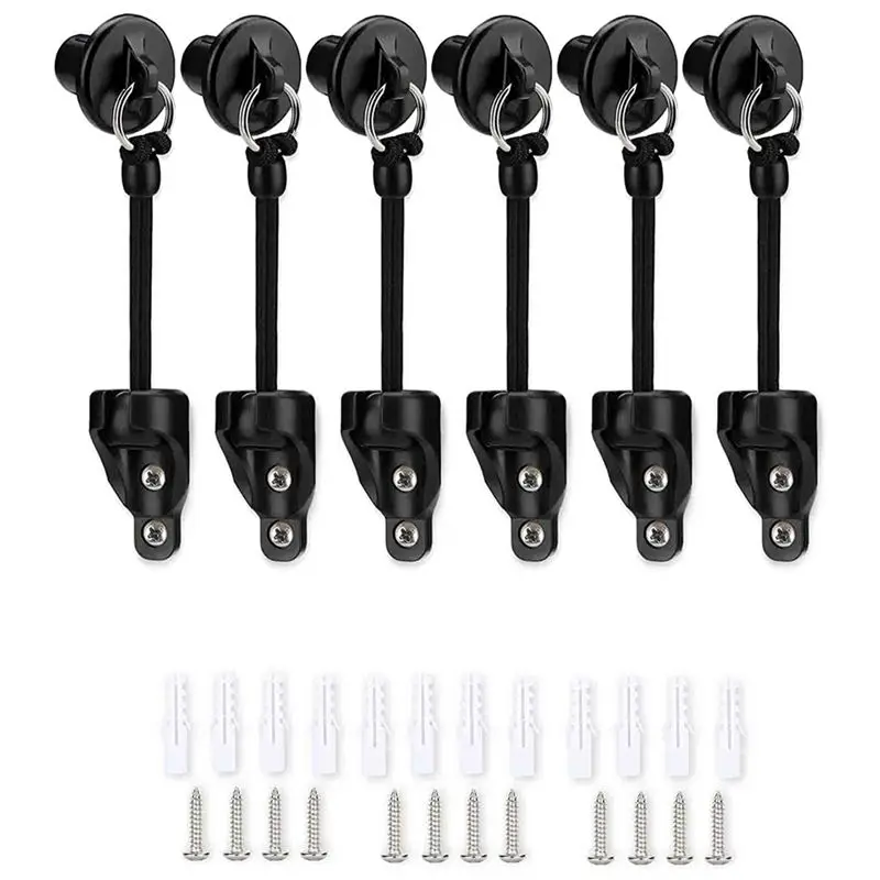BHBL Upgraded Bungee Kit and End Cap Outdoor Roller Sun Shade Replacement Part Shade Tie Downs Elastic Windproof Cord Buckle