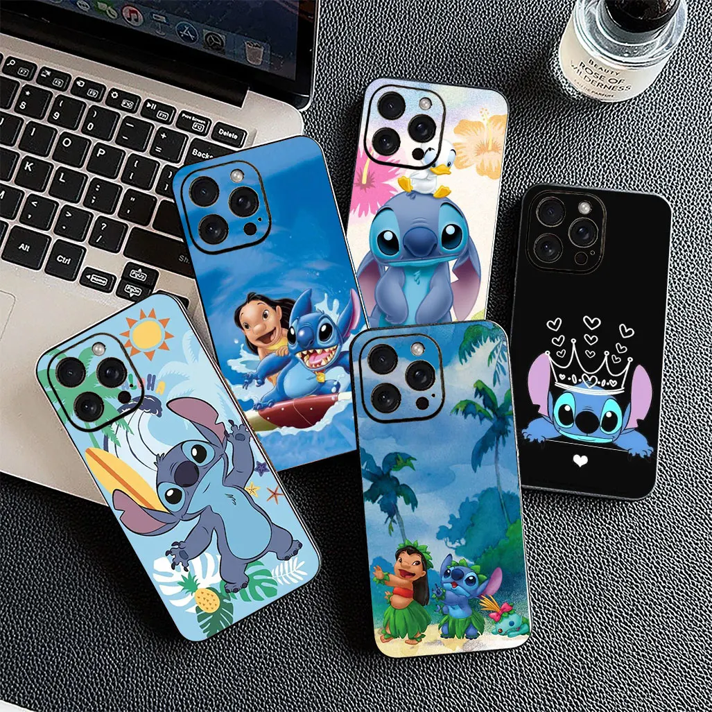 Мягкий чехол для Motorola Moto E14 E15 G04 G05 G14 G55 G75 G85 G24 A54 G15 Power E22 Чехол для телефона Anime Cute Lilo Cartoon Stitch