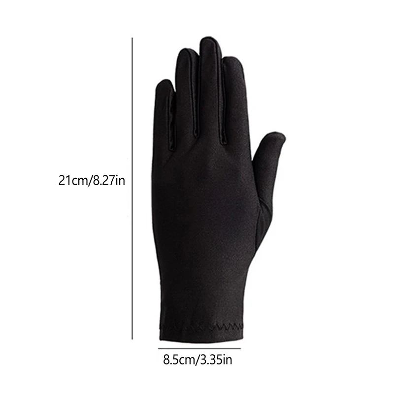 Woman Gloves For Summer Sunscreen Driving Gloves Female Thin Cotton Sweet Solid Color Non-Slip Touchscreen Breathable