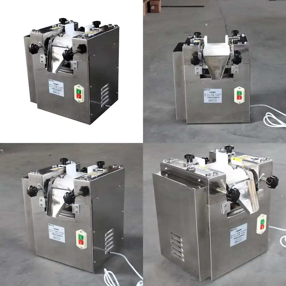 Stainless Steel High Quality 0.75 kw Lab Triple Ceramic Roller Mill Ominent Three Roll Mill with Speed Control