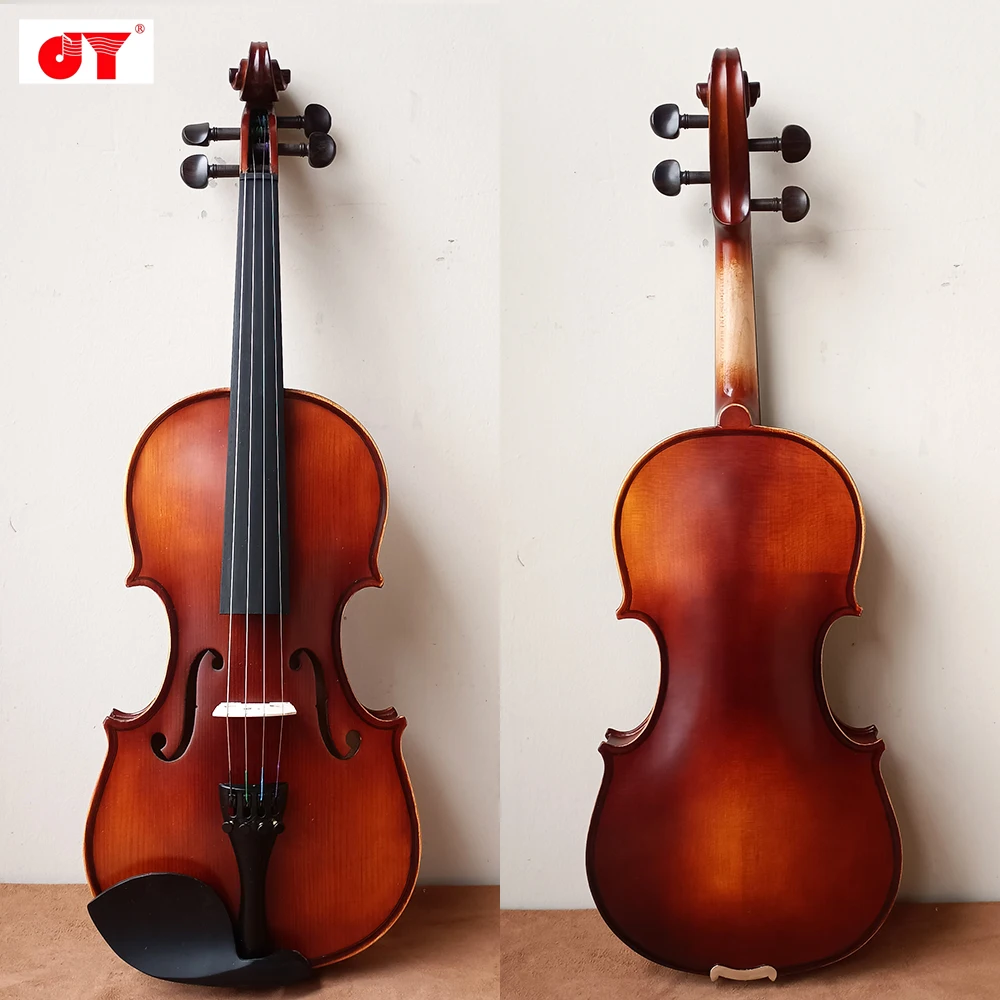 Jinyin JYVL-Y3000a 4/4 size  size beginner's matte maple handmade violin set, spruce wood panel, ebony fingerboard/chord shaft